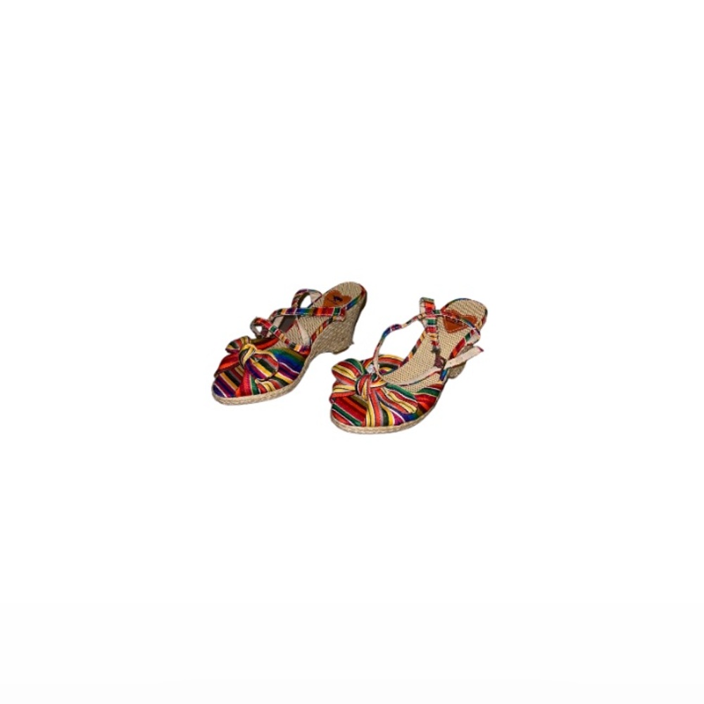 🆕 Rocket Dog Rainbow Espadrille Wedges - Women’s Size 8.5